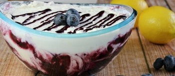 Blueberry Lemonade Fruit Dip in a bowl