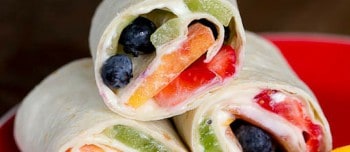 Dessert Pizza Pinwheels on a plate