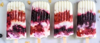 Breakfast Yogurt and Berry Popsicles