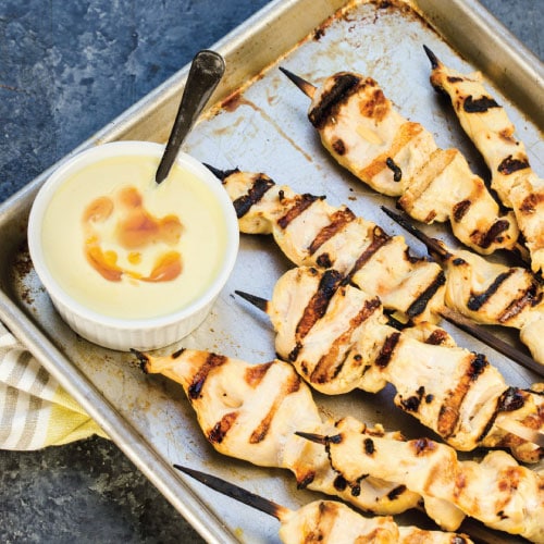 Honey Mustard Chicken Scewers