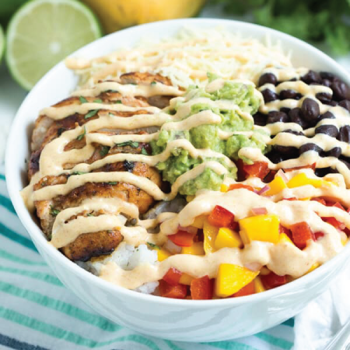 chipotle chicken lime bowl