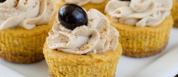 Pumpkin Spice Latte Cheesecake Bites