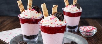 Strawberry Mousse Cheesecake Parfaits