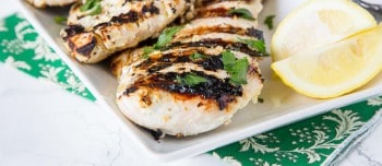 Yogurt Marinated Chicken on a plate