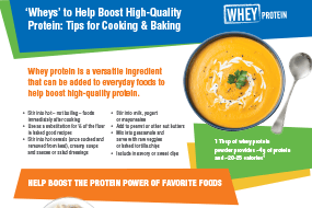 Wheys to Boost Protein – Tips for Cooking & Baking