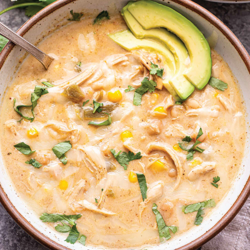 Slow Cooker Green Chile Enchilada Soup