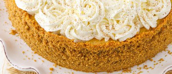 Eggnog cheesecake