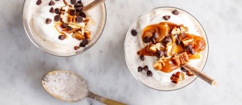Turtle Milkshake in a glass