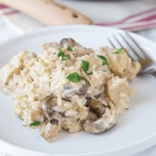 Creamy stovetop chicken and rice