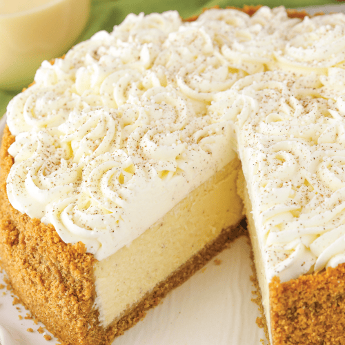 eggnog cheesecake