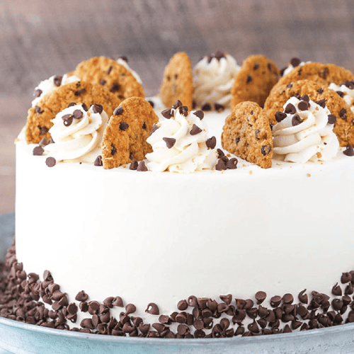 Oatmeal Chocolate Chip Cookie Ice Cream Cake