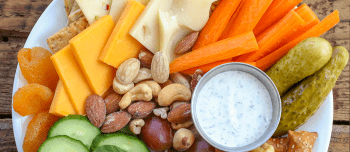 Cheese plate snacks