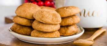Cream Cheese Snickerdoodles on a plate