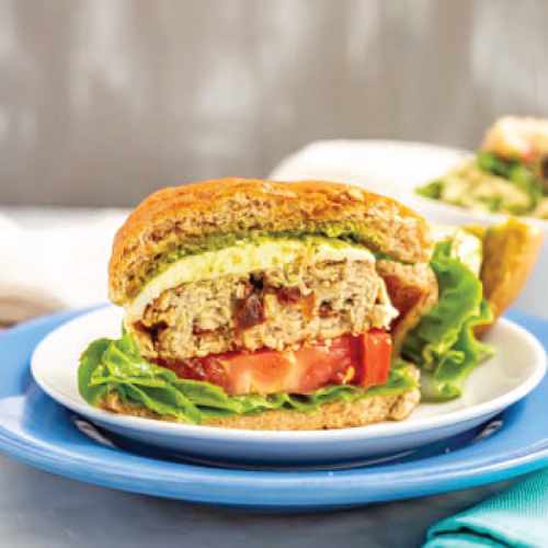 Cheesy Italian Chicken Burgers