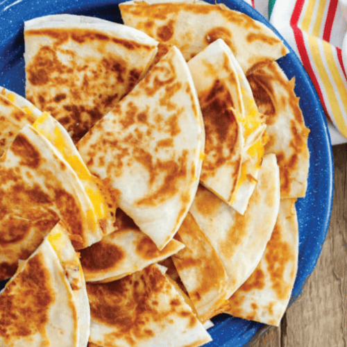easy cheese quesdillas