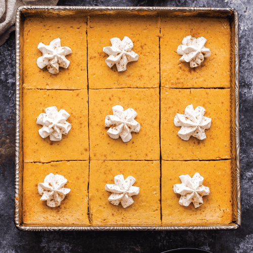 creamy pumpkin pie bars