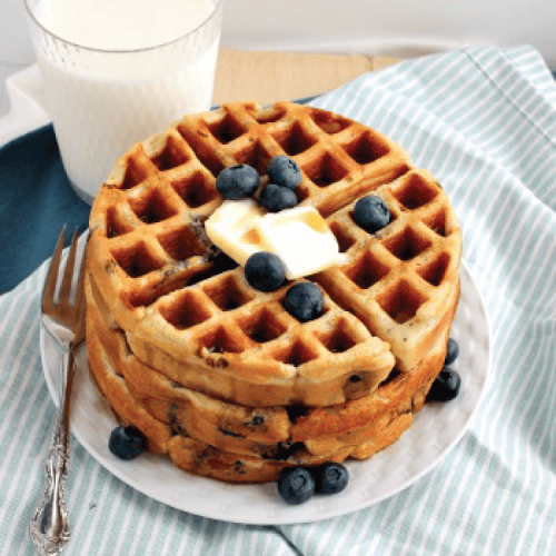 double blueberry waffles