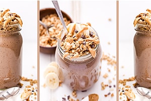 Chocolate Peanut Butter Espresso Smoothie Parfait