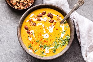 Creamy Red Lentil Butternut Squash Soup