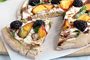 Creamy Summer Fruit Pizzas