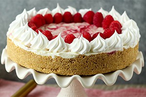 Raspberry Swirl Cheesecake