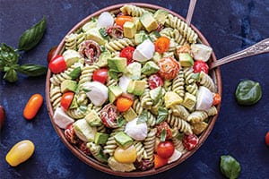 Tomato Avocado Pasta Salad