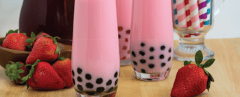 strawberry milk bubble tea