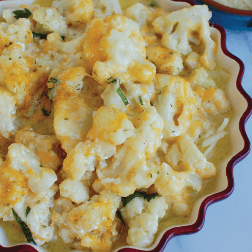 cheesy cauliflower casserole