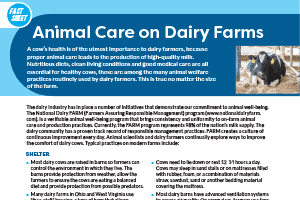 Fact Sheet: Animal Care