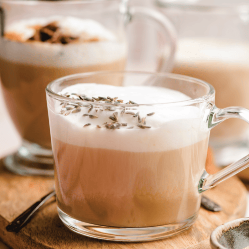 homemade tea lattes