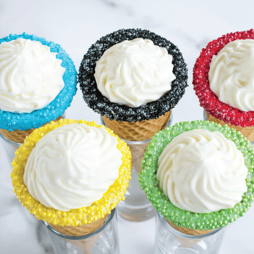 No Bake Cheesecake Cones
