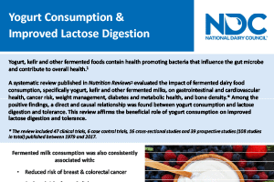 Yogurt Consumption & Lactose Digestion