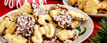 Peppermint Bark Cream Cheese Spritz