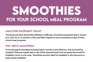 Smoothies for Your School Meal Program