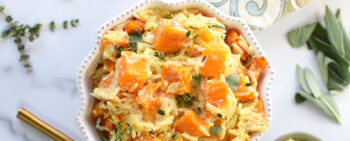 Cheesy Butternut Squash Orzo