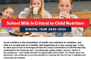 School Milk is Critical to Child Nutrition