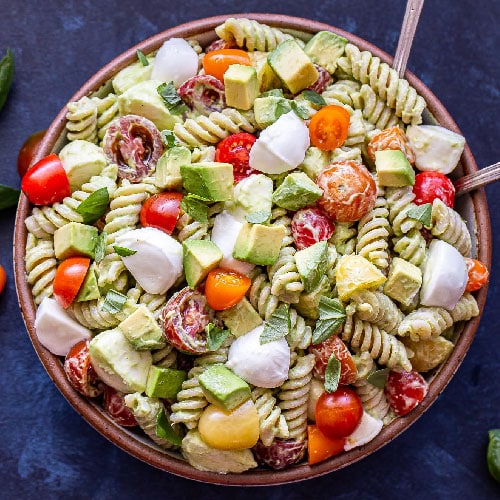 Tomato Avocado Pasta Salad