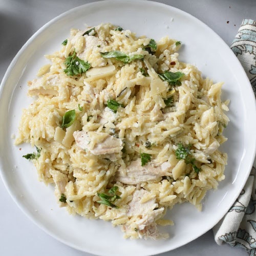 lemon chicken orzo