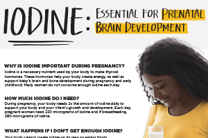 Iodine – Essential for Prenatal Brain Development