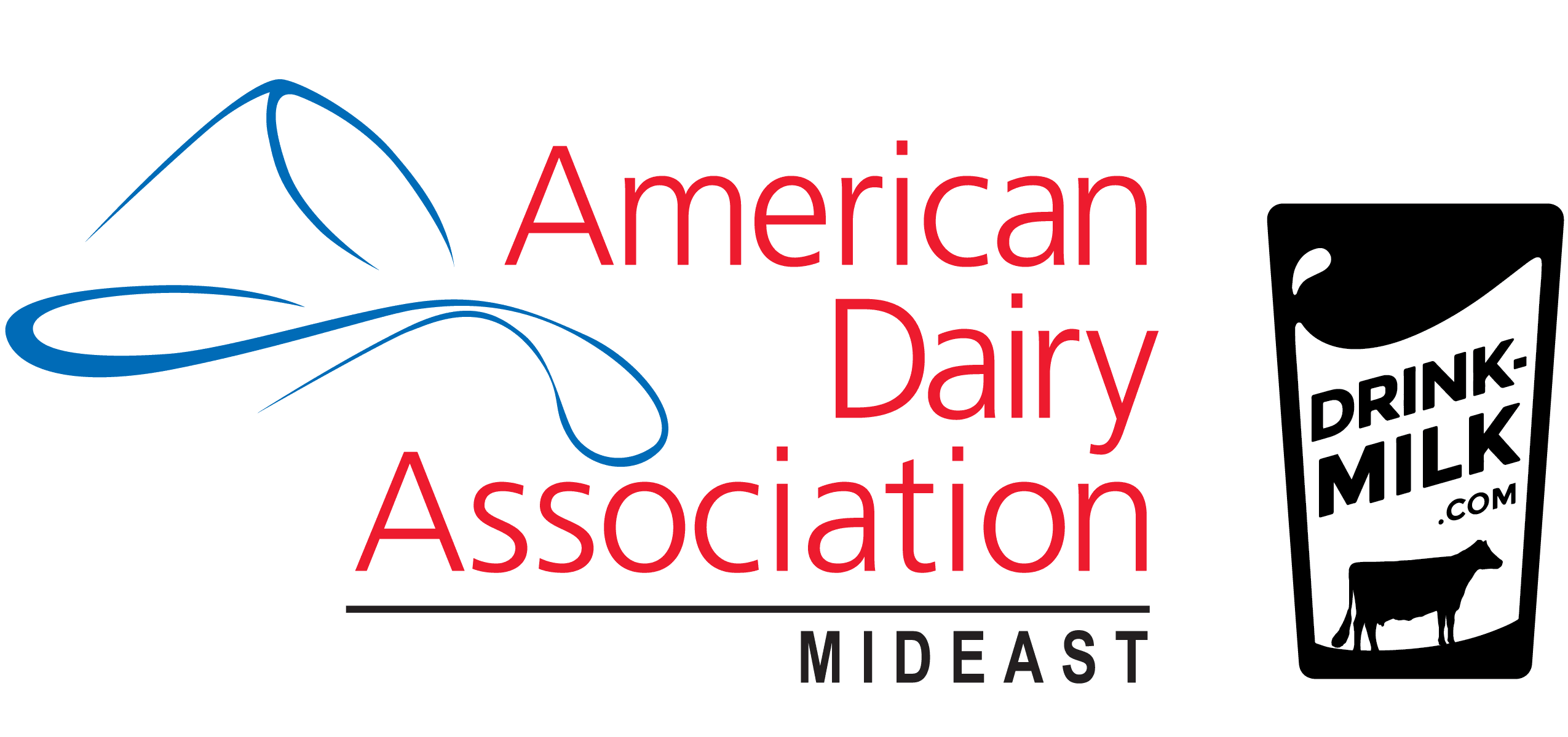 ADA Mideast Logo & Drink-Milk.com Logo
