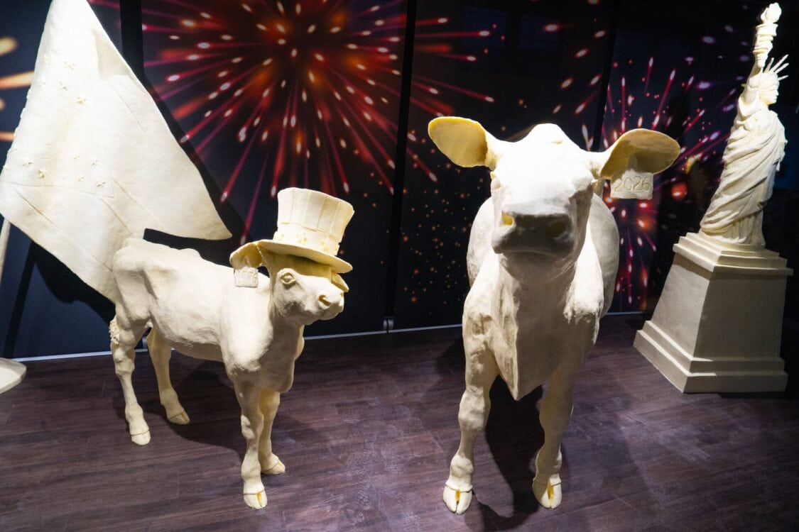 2026 Ohio State Fair Butter Cow Display